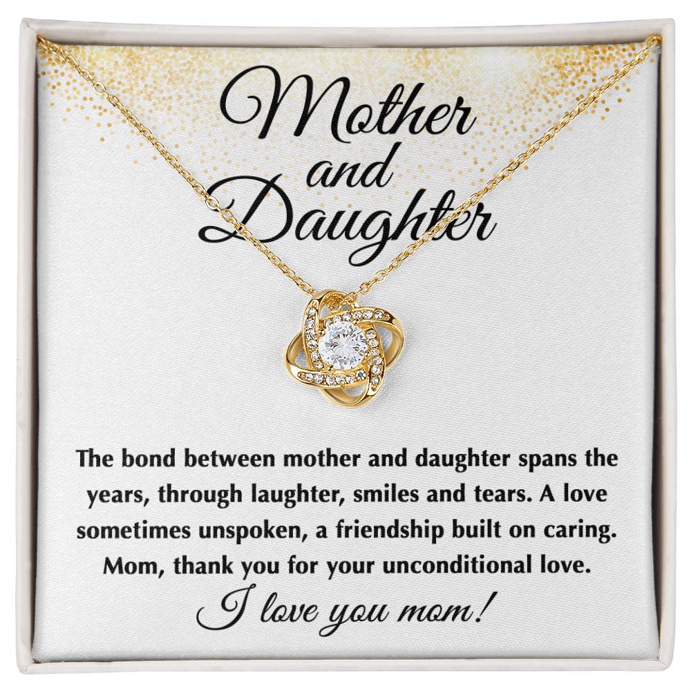 Mother & daughter - A special bond - Love knot necklace