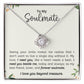 To My Soulmate - Seeing Your Smile 03 - Love Knot Necklace