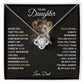 To My Daughter, You Will Always Be My Baby Girl - Love Knot Necklace