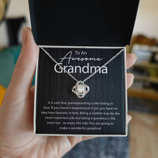 To an awesome grandma - Love knot necklace