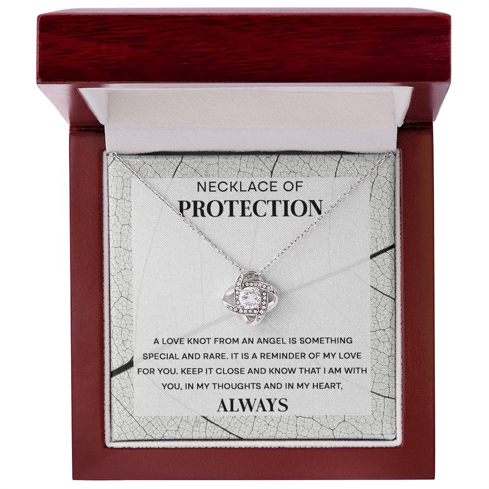 Protection From Angel Necklace - Love Knot Necklace Jewelry S03