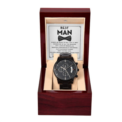 To my best man - Chronograph watch