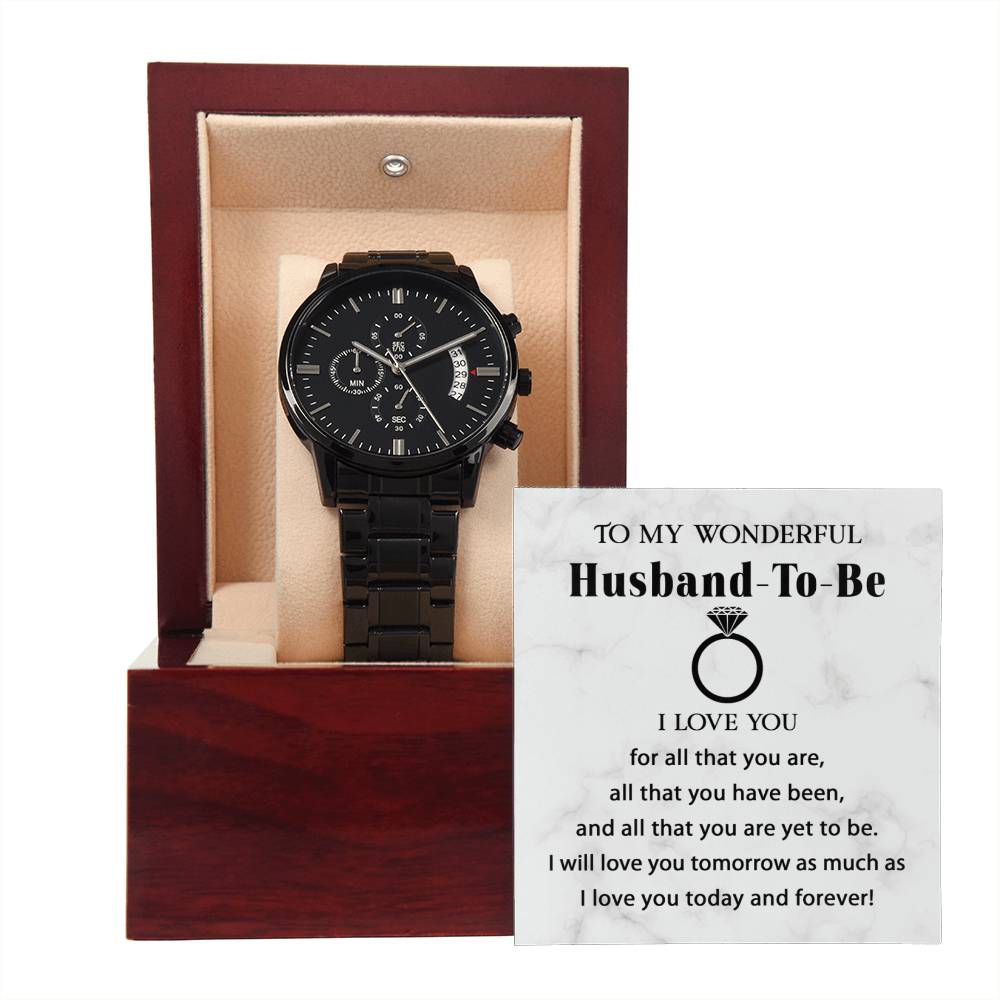 My wonderful husband to be - Chronograph watch